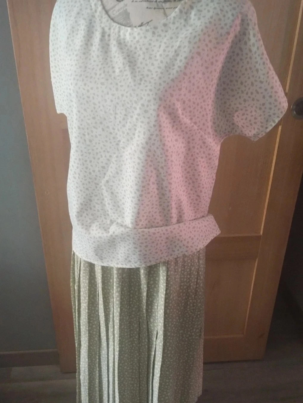 Conjunto de túnica+falda plisada, Damart,T38/40 – photo 6